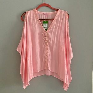 NWT Lilly Pulitzer Cold Shoulder Juliette Top